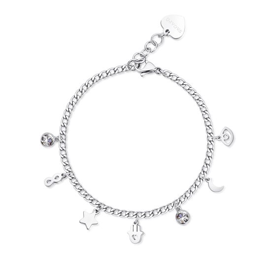 Bracciale Sagapo Donna Message in Acciaio Cristallo SSG12 - SSG12